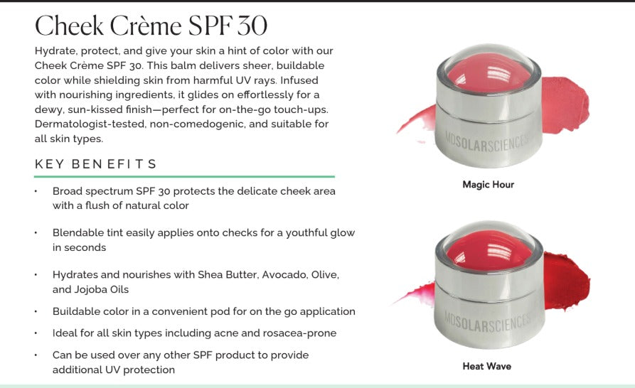MDSolarSciences Cheek Creme SPF 30