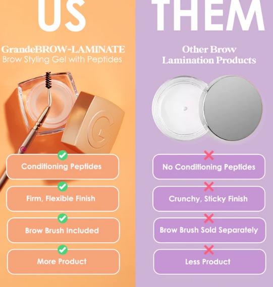 Grande BROW-LAMINATE Brow Styling Gel With Peptides