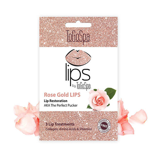 ToGoSpa LIPS Rose Gold (3pack for 15) ZouZouni Beauty