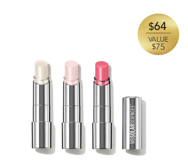 MDSolarSciences Hydrating Sheer Lip Balm Trio, The Neutrals