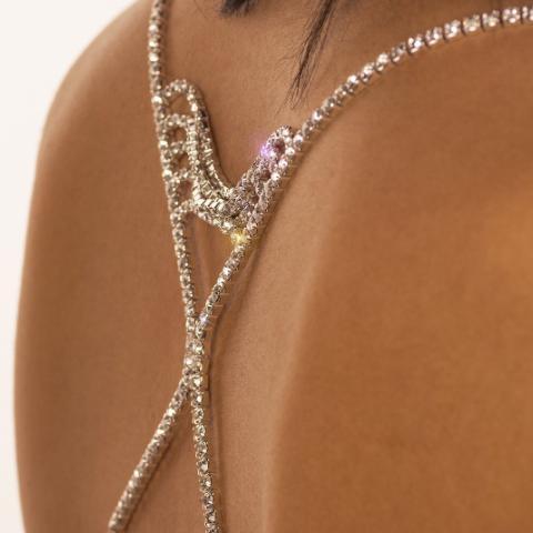 Isabella Jeweled Bra or Swimsuit Bra Straps, Strapless Bra Hack, Decorative  Bra Straps, Diamante Bra Straps, Body Jewelry, Bra Jewelry 